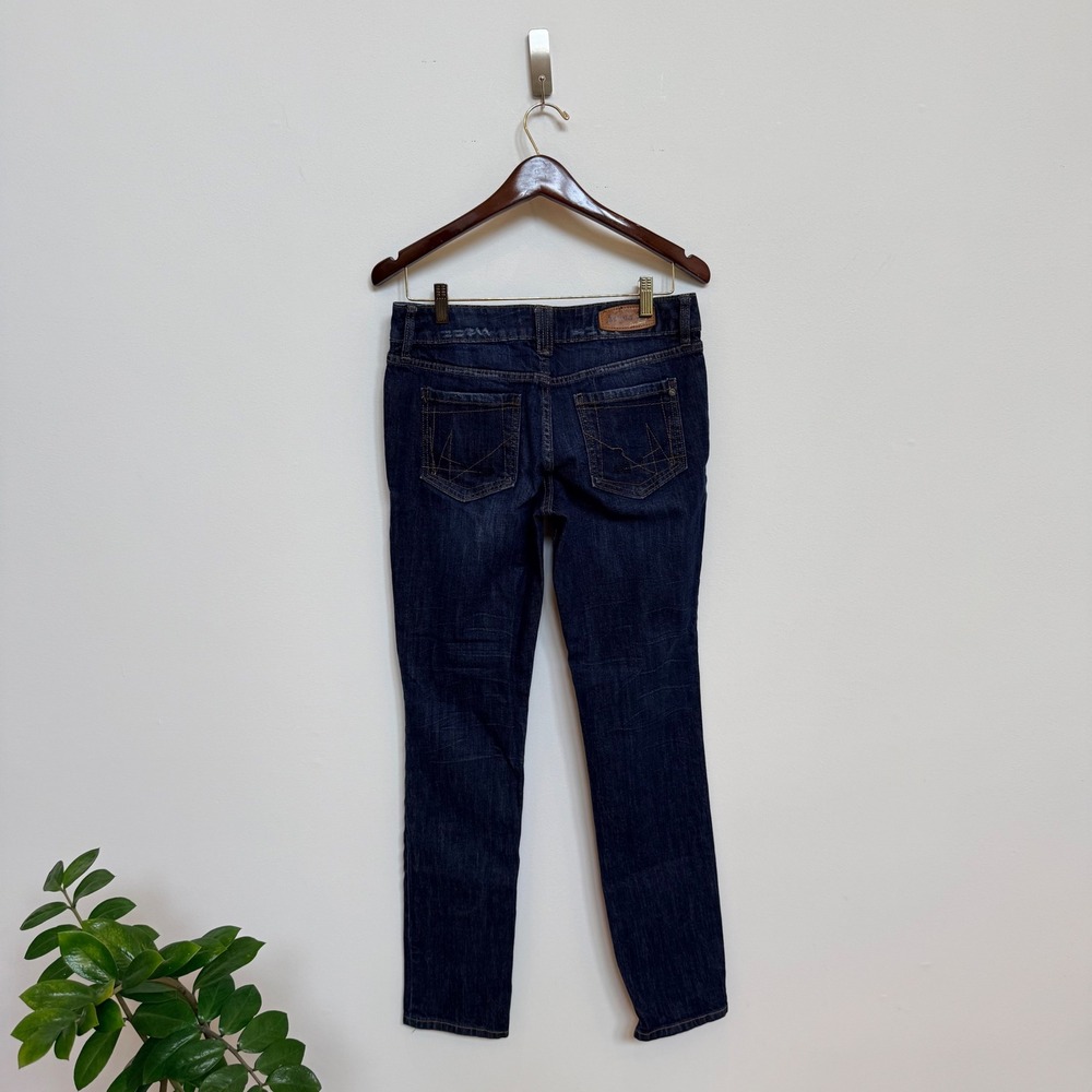 Allen B. by Allen Schwartz Distressed Dark Wash Skinny Jeans Size 8 - Picture 6 of 10